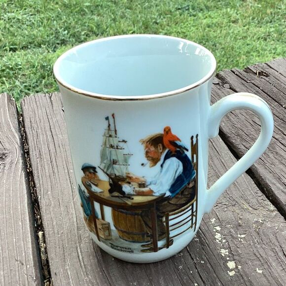 Norman Rockwell Museum Coffee Mugs Set of 3 "For A Good Boy" Vintage - Picture 2 of 8